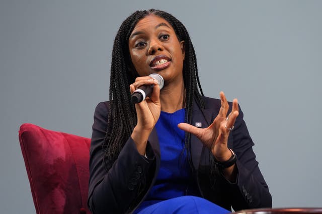 <p>Kemi Badenoch says the Tories will review eligibility for annual pension increases </p>