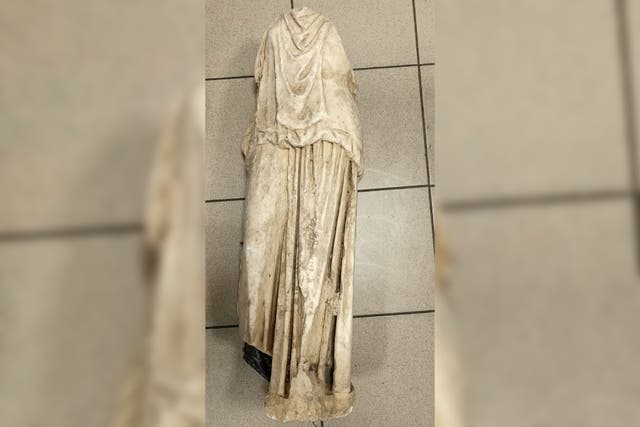<p>The marble statue is believed to be more than 2,000 years old</p>