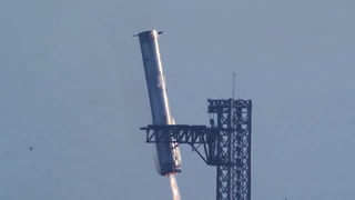 Onboard camera shows SpaceX rocket plucked from sky in second landing
