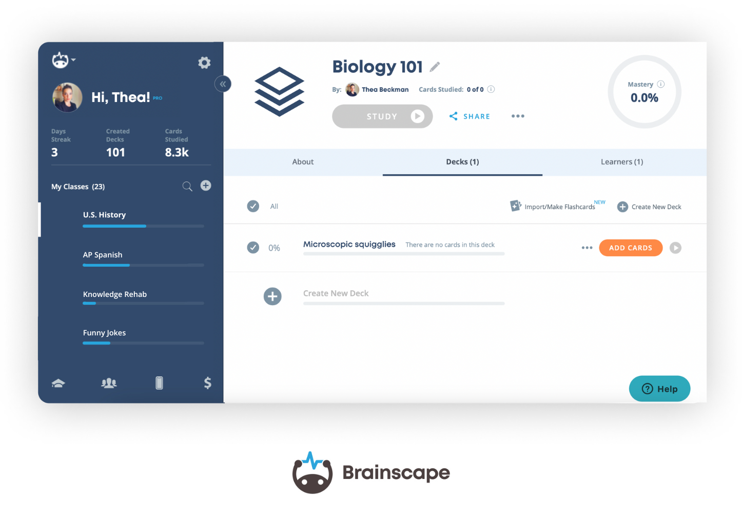 Transform Word docs to flashcards in Brainscape, step 1